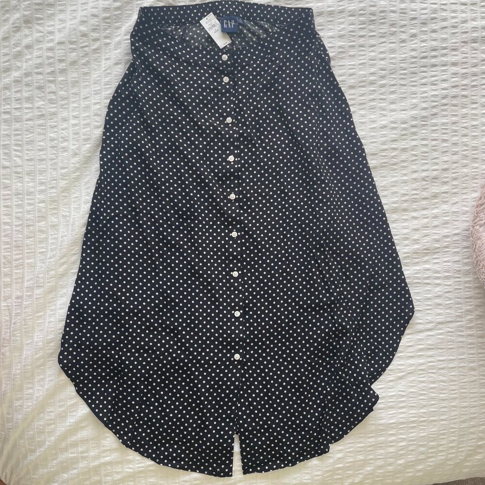 GAP Crepe Handkerchief Hem Midi Skirt  NWT - Picture 5 of 7